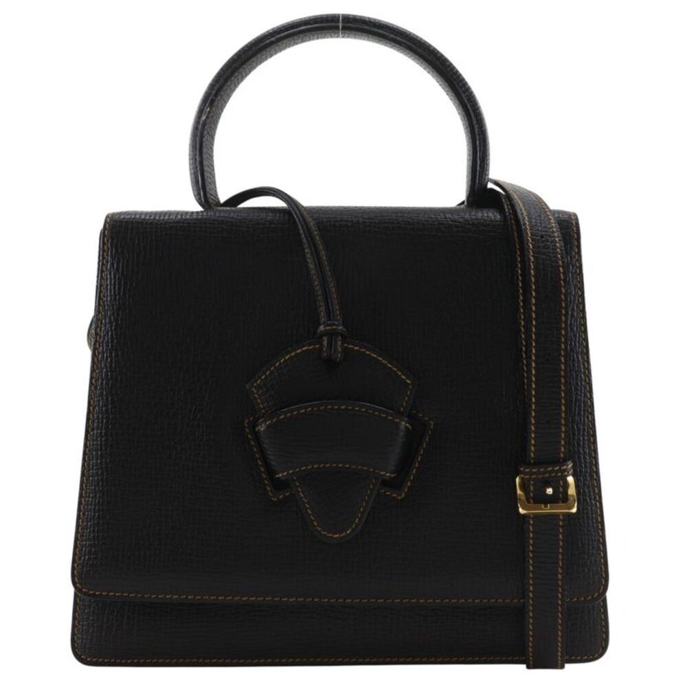 Loewe Barcelona Leather Black Leather Handbag